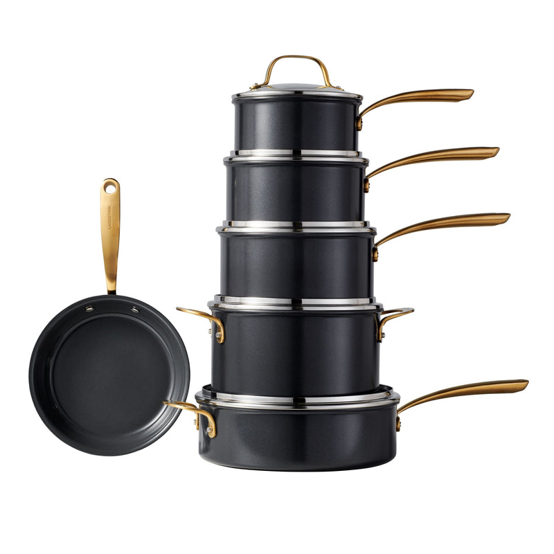 Lagostina Eleganza Ceramic Pro Non-Stick Cookware Set, 11-pc J8