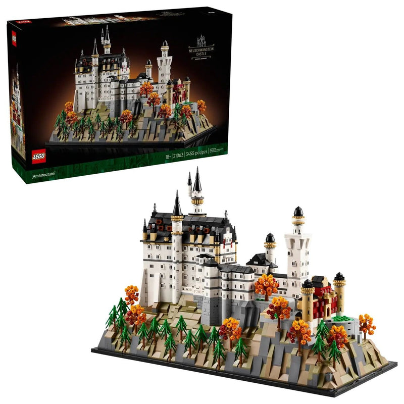 LEGO Architecture Neuschwanstein Castle - 21063, 3455-pcs, Ages 18+ O7