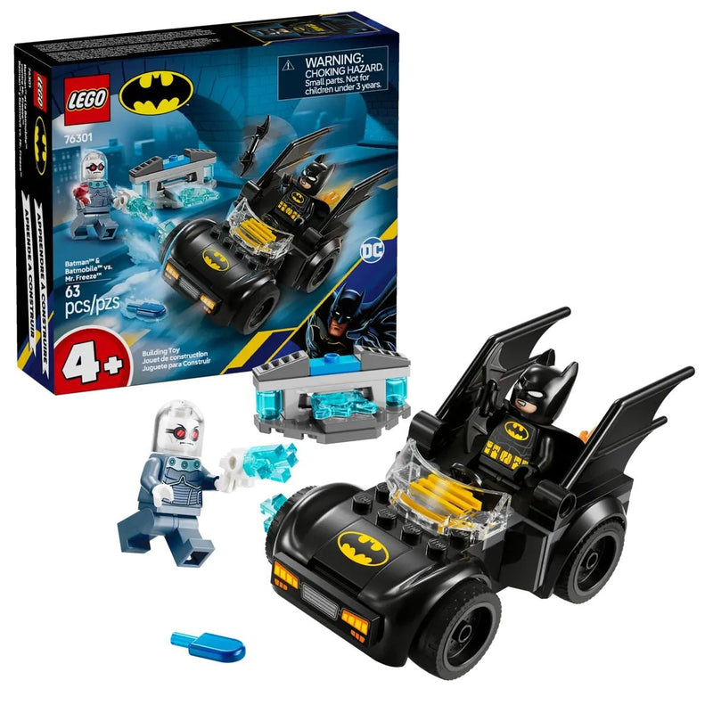 LEGO Batman: Batman & Batmobile vs. Mr. Freeze - 76301, 63-pcs, Ages 4+ W5