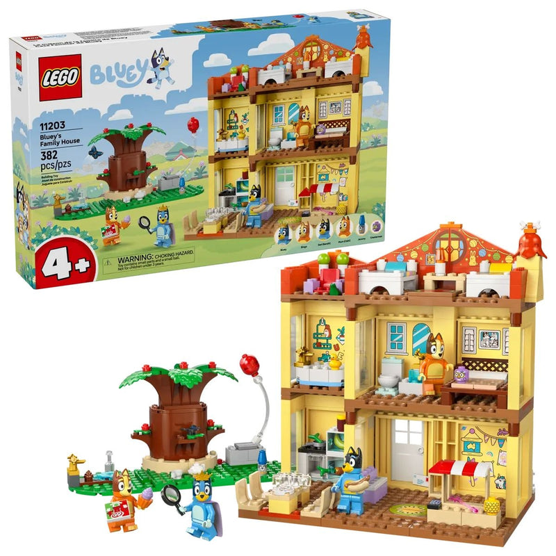LEGO Bluey's Family House - 11203, 382-pcs, Ages 4+ J3