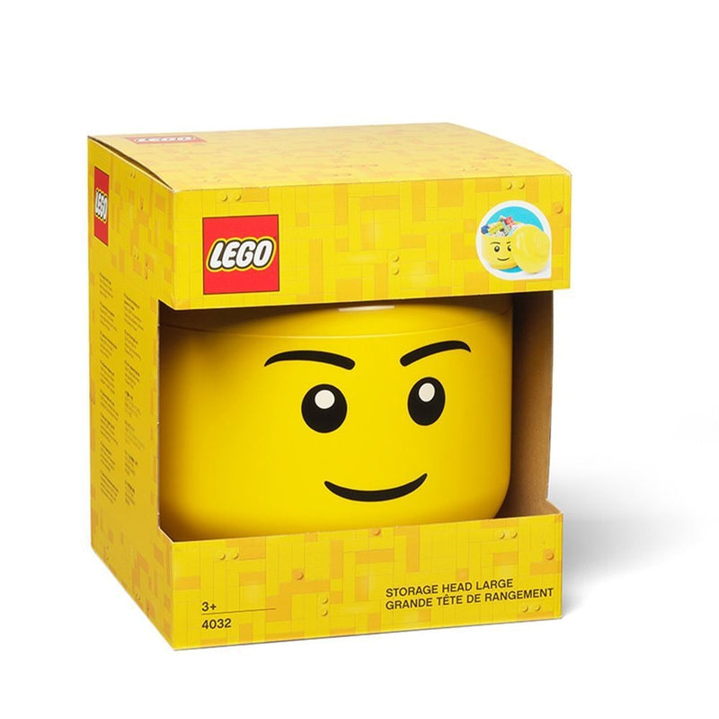 LEGO Boy Head Portable Storage Container for Ages 5+ K0