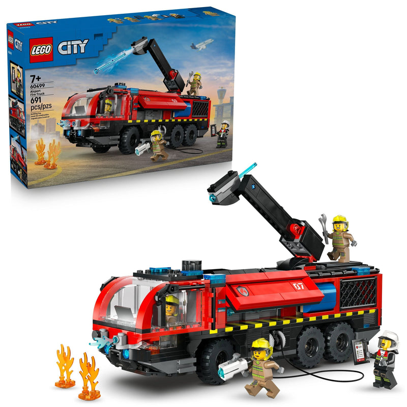 LEGO City Airport Fire Truck Building Set - 60499, 691-pcs, Ages 7+ U2