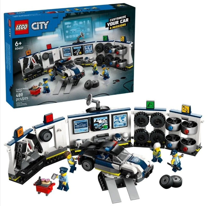 LEGO City Custom Police Car Garage - 60457, 489-pcs, Ages 6+ N9