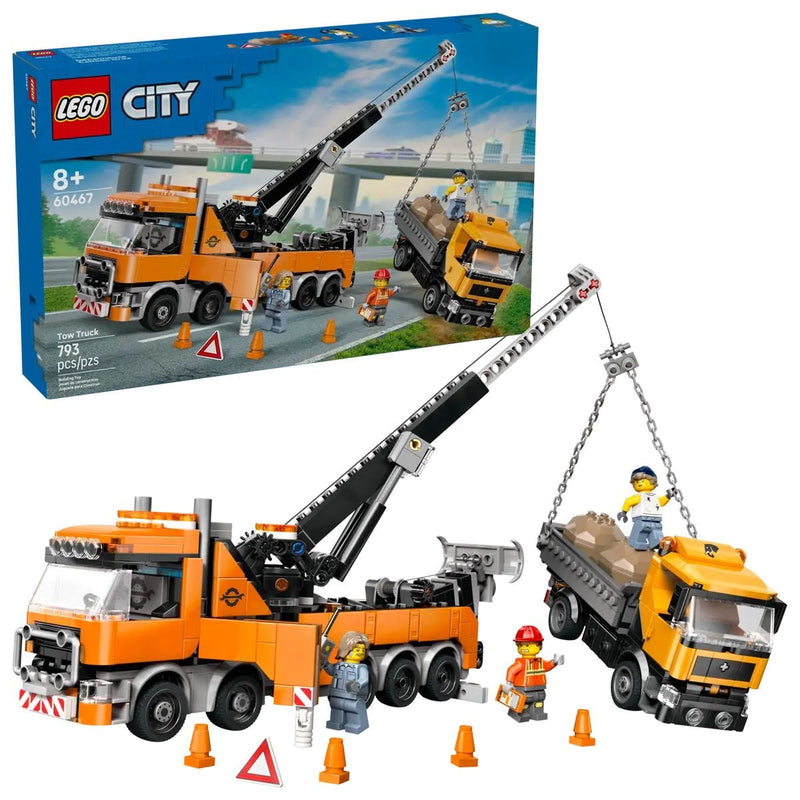 LEGO City Heavy-Duty Recovery Tow Truck with Crane - 60467, 793-pcs, Ages 8+ H8