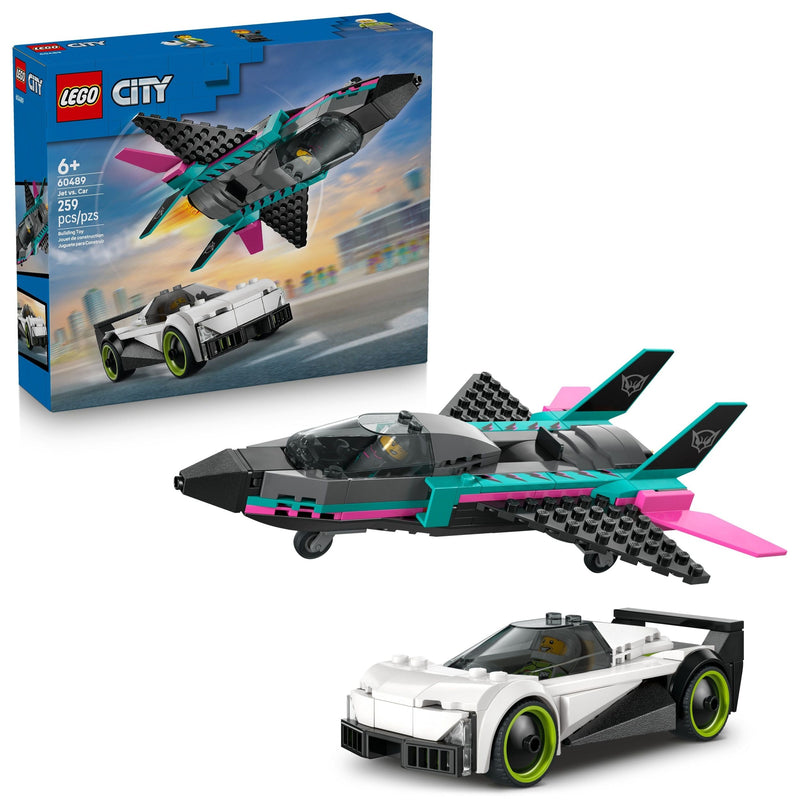 LEGO City Jet Vs. Car Building Set - 60480, 259-pcs, Ages 6+ X6