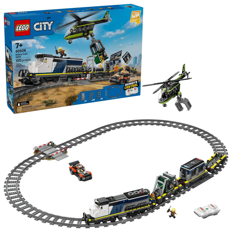 LEGO City Police Train Heist Building Toy Set - 60508, 1313-pc, Ages 7+ Y5