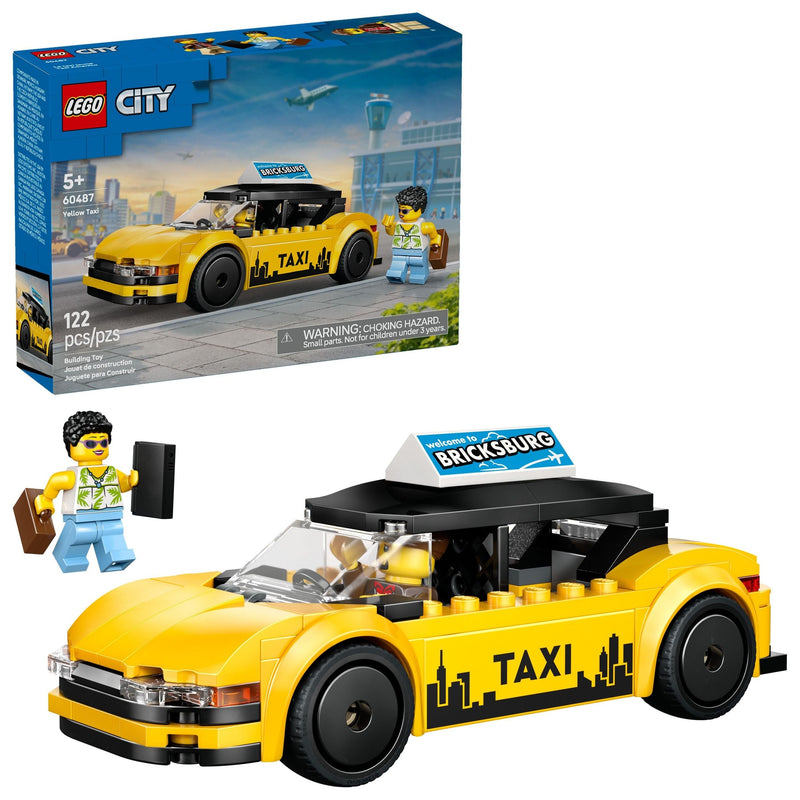 LEGO City Yellow Taxi Building Set - 60487, 122-pcs, Ages 5+ G2