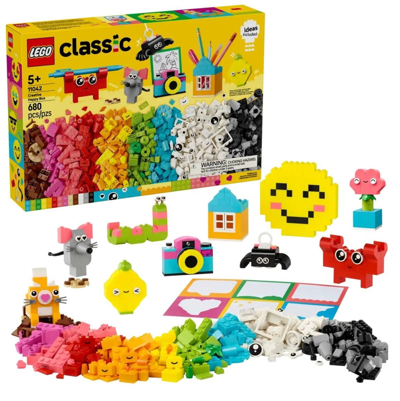 LEGO Classic Creative Happy Box - 11042, 680-pcs, Ages 5+ Y7