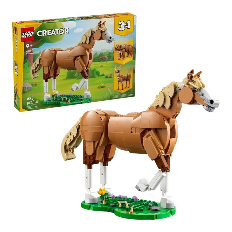 LEGO Creator 3-in-1 Beautiful Horse - 31166, 685-pcs, Ages 9+ A7