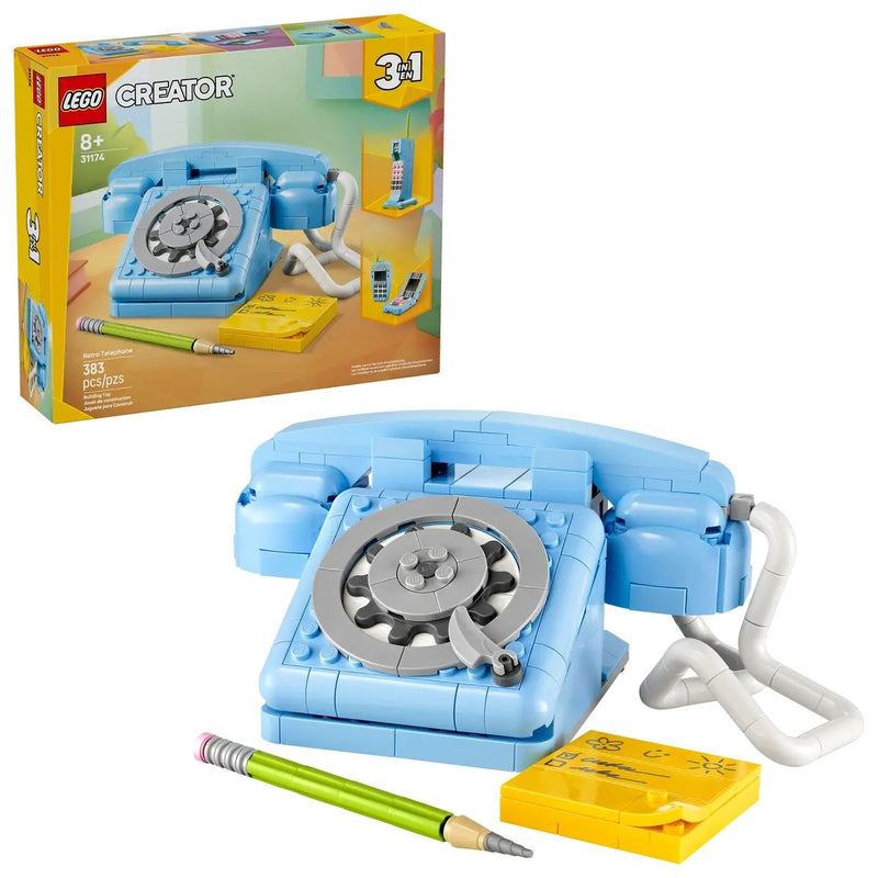 LEGO Creator 3-in-1 Retro Telephone - 31174, 383-pcs Ages 8+ T9