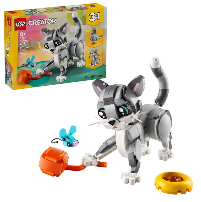LEGO Creator Playful Cat - 31163, 407-pcs, Ages 8+ M8