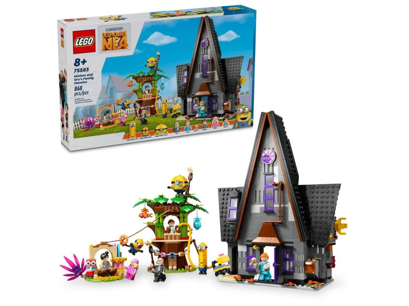 LEGO Despicable Me 4 Minions and Gru's Family Mansion - 75583, 868-pcs, Ages 8+ N4