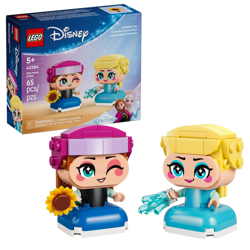 LEGO Disney Animation Mini Anna & Elsa Toy Building Set - 43284, 65-pcs, Ages 5+ R3