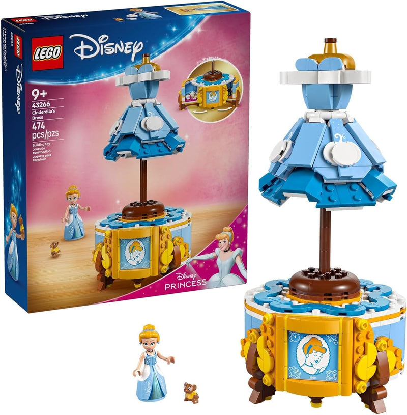 LEGO Disney Princess Cinderella’s Dress Toy - 43266, 474-pcs, Ages 9+ Y2