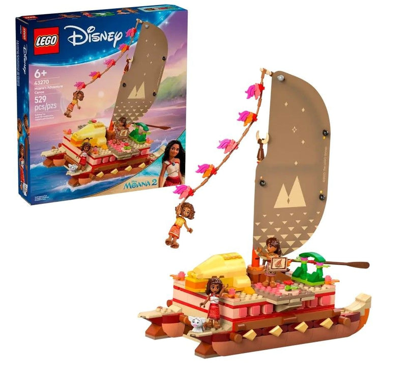 LEGO Disney Princess Moana's Adventure Canoe - 43270, 529-pcs, Ages 6+ M6