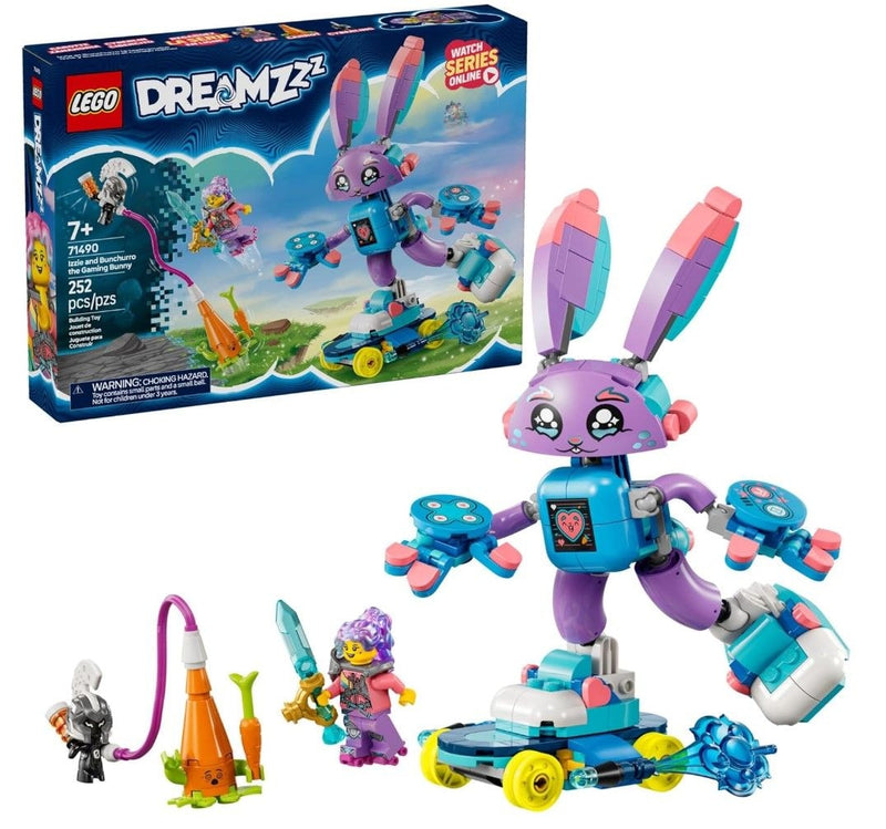 LEGO DREAMZzz Izzie and Bunchurro the Gaming Bunny - 71490, 252-pcs, Ages 7+ Y2
