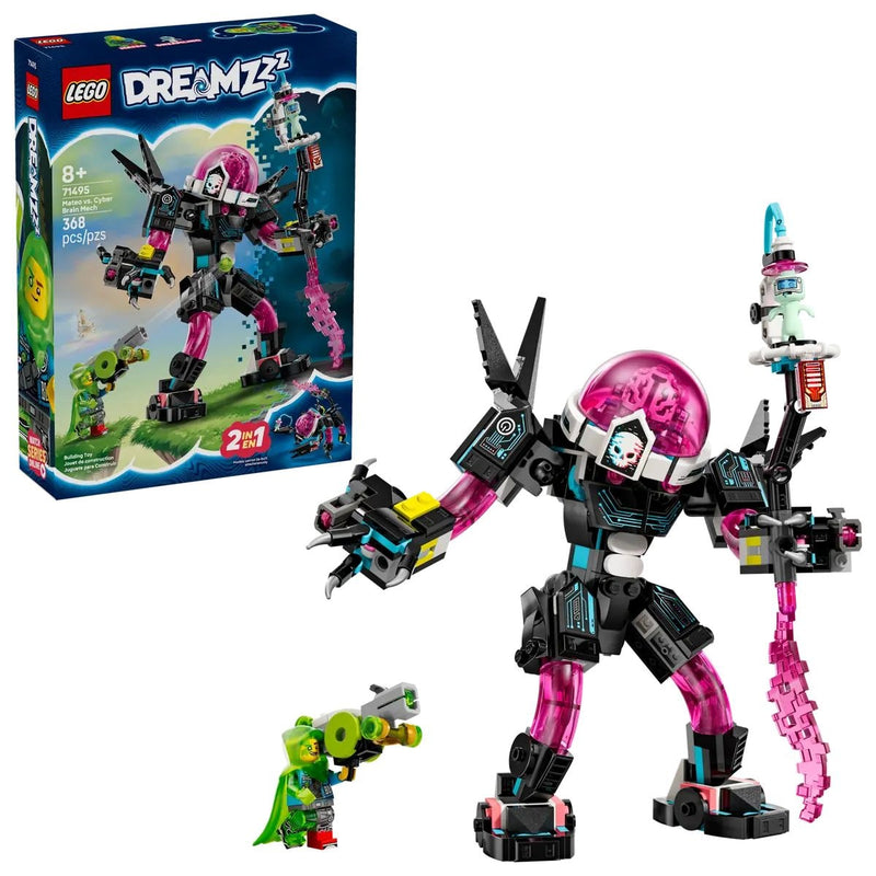 LEGO DREAMZzz Mateo vs. Cyber Brain Mech Robot - 71495, 368-pcs, Ages 8+ Y4