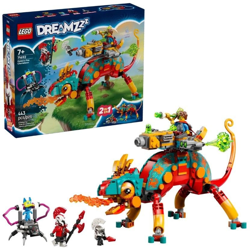 LEGO DREAMZzz Mateo's Fire Chameleon - 71492, 443-pcs, Ages 7+ B4