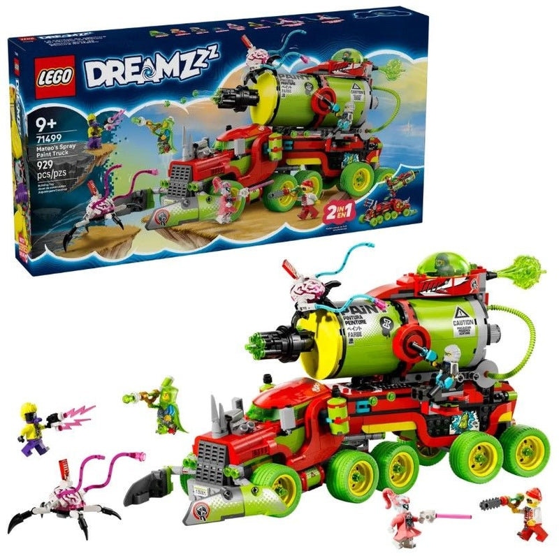 LEGO DREAMZzz Mateo's Spray Paint Truck - 71499, 929-pcs, Ages 9+ B6