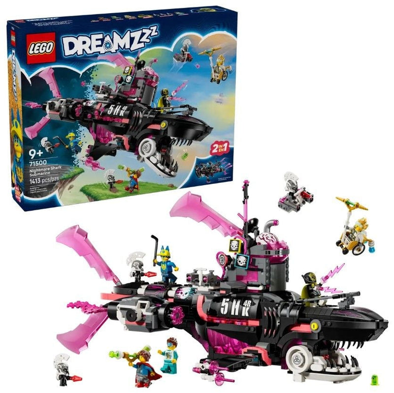 LEGO DREAMZzz Nightmare Shark Submarine - 71500, 1413-pcs, Ages 9+ V7