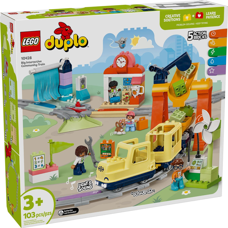LEGO Duplo Big Interactive Community Train - 10428, 103-pcs, Ages 3+ E8