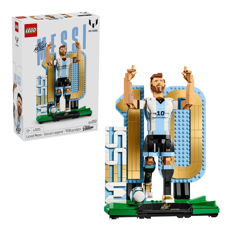 LEGO Editions Lionel Messi, Soccer Legend - 43015, 958-pcs, Ages 12+ O7