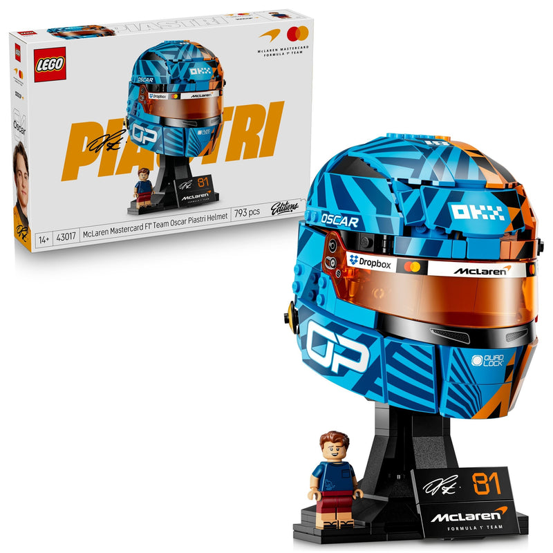 LEGO Editions McLaren Mastercard Oscar Piastri Helmet- 43017, 793-pcs, Ages 14+ O1