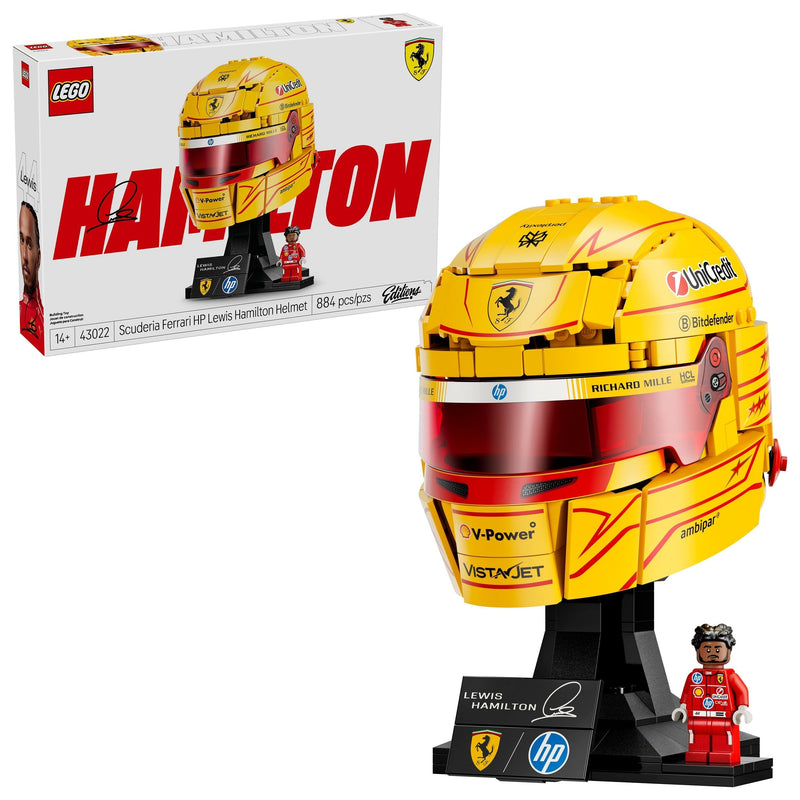 LEGO Editions Scuderia Ferrari HP Lewis Hamilton Helmet - 43022, 884-pcs, Ages 14+ C8