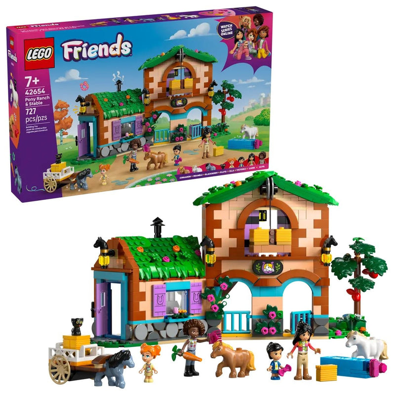 LEGO Friends 42654 Pony Ranch and Stable for Ages 7+, 727-pc I7