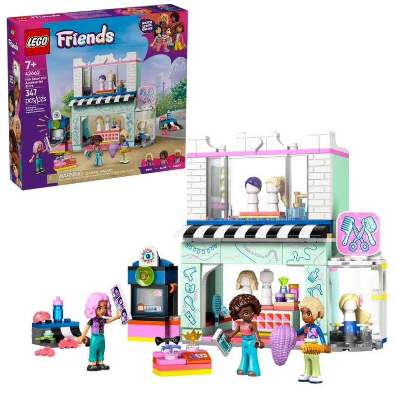 LEGO Friends Hair Salon and Accessories Store Set - 42662, 347-pcs, Ages 7+ K3
