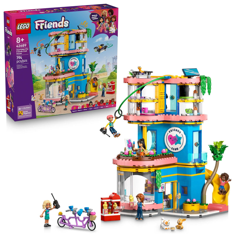 LEGO Friends Heartlake City Friends Club House Building Set - 42896, 794-pcs, Ages 8+ H0