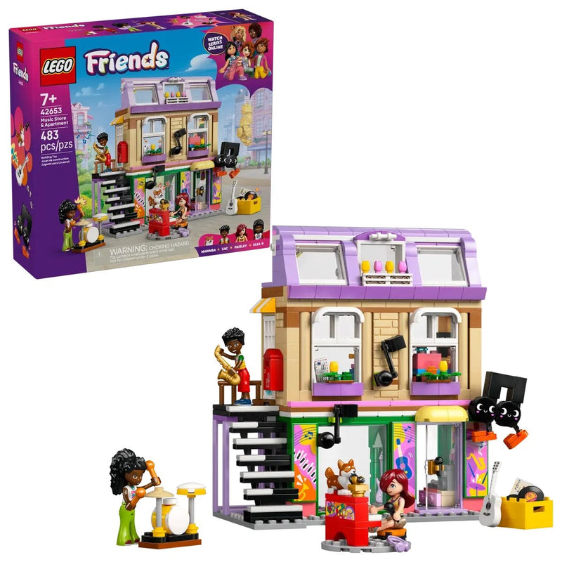 LEGO Friends Music Store & Apartment - 42653, 483-pcs, Ages 7+ X2