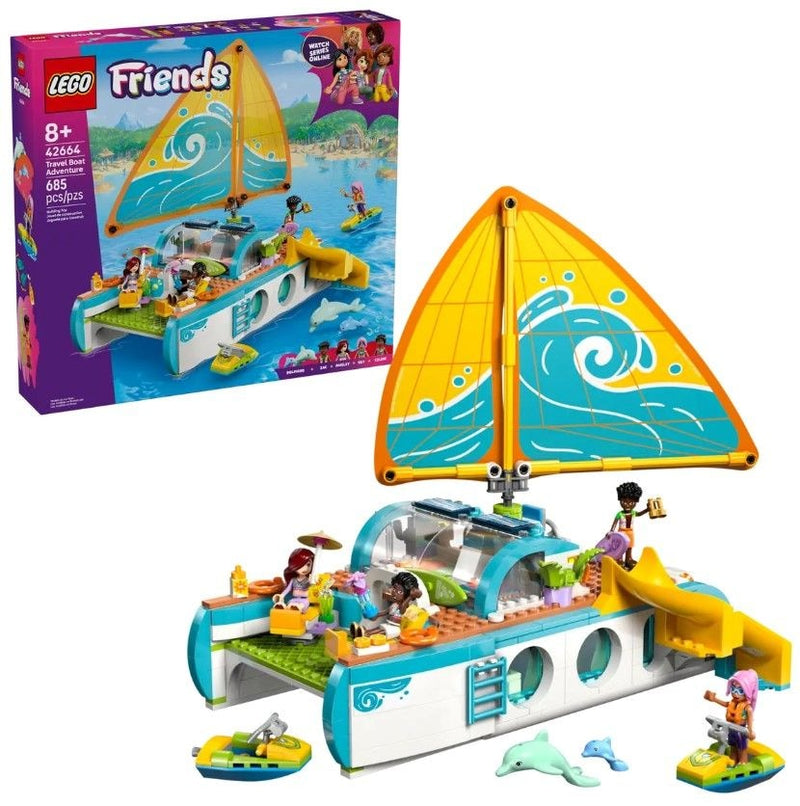 LEGO Friends Travel Boat Adventure - 42664, 685-pcs, Ages 8+ M7
