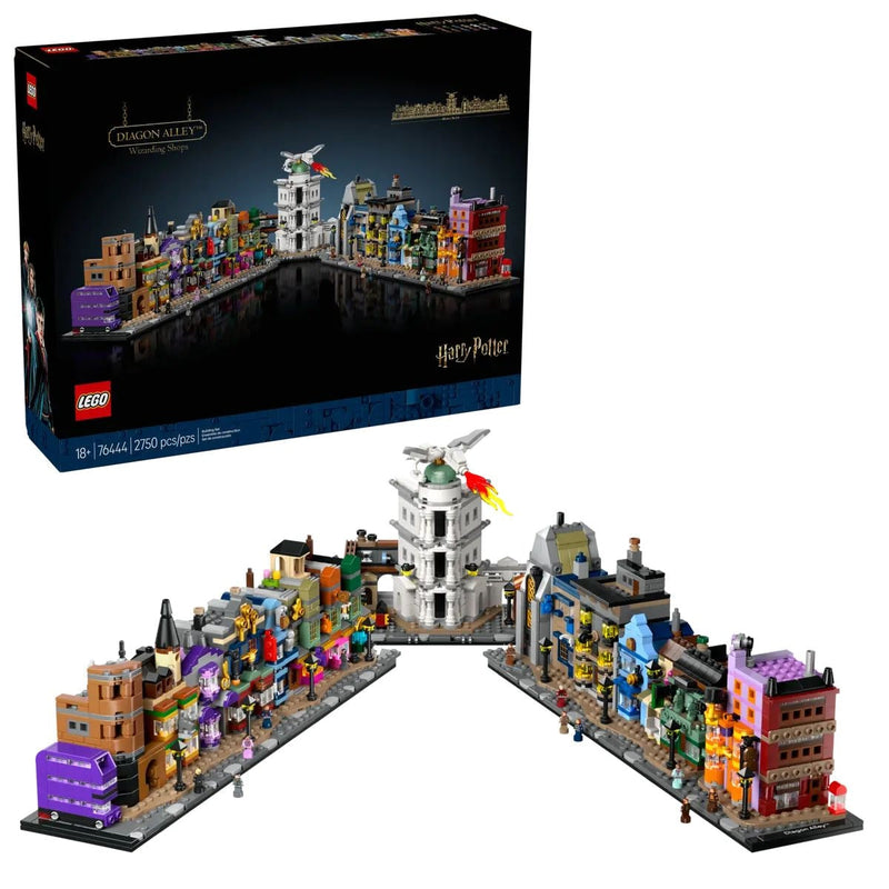 LEGO Harry Potter Diagon Alley Wizarding Shops - 76444, 2750-pcs, Ages 18+ M6