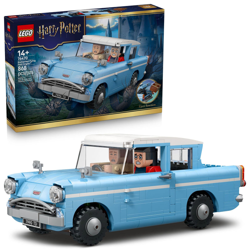 LEGO Harry Potter Enchanted Flying Ford Anglia Toy Building Set - 76470, 868-pcs, Ages 14+ B7