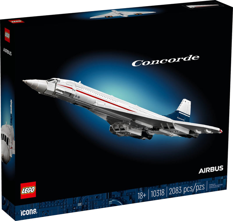 LEGO Icons Concorde Model Plane Building Set - 10318, 2083-pcs, Ages 18+ B4