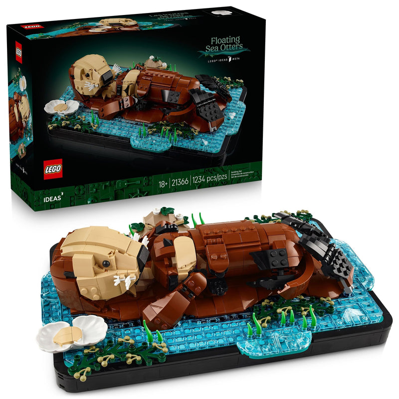 LEGO Ideas Floating Sea Otters Building Toy Set - 21366, 1234-pc, Ages 18+ B8