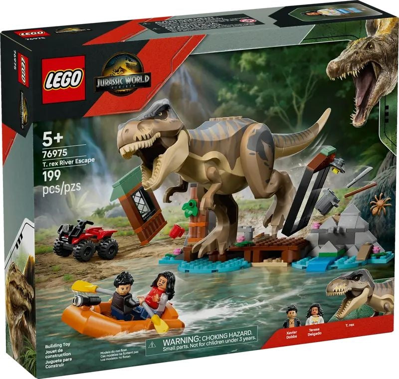 LEGO Jurassic World T.Rex River Escape - 76975, 199-pcs, Ages 5+ M9