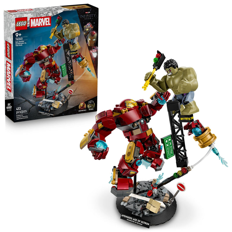 LEGO Marvel Epic Battle: Hulkbuster vs. The Hulk - 76343, 413-pcs, Ages 9+ C1