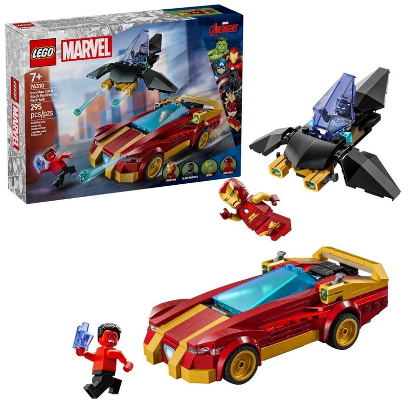 LEGO Marvel Iron Man & Black Panther vs. Red Hulk - 76310, 295-pcs, Ages 7+ C7
