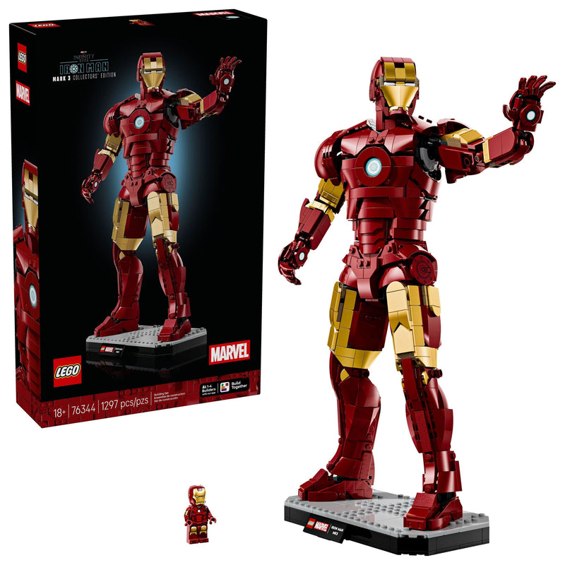 LEGO Marvel Iron Man Mark 3 Collectors’ Edition - 76344, 1297-pcs, Ages 18+ D0