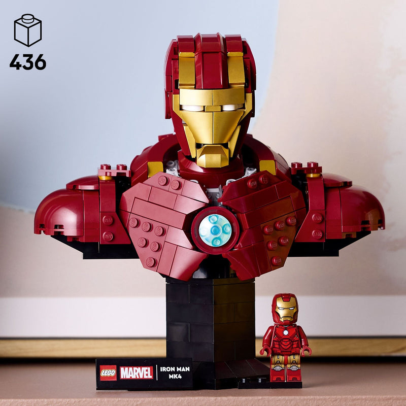 LEGO Marvel Iron Man MK4 Bust - 76327, 436-pcs, Ages 18+ Z7
