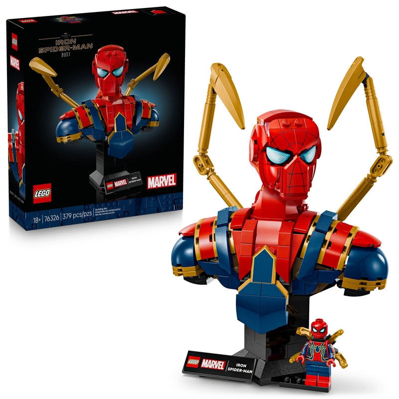 LEGO Marvel Iron Spider-Man Bust - 76326, 379-pcs, Ages 18+ B7