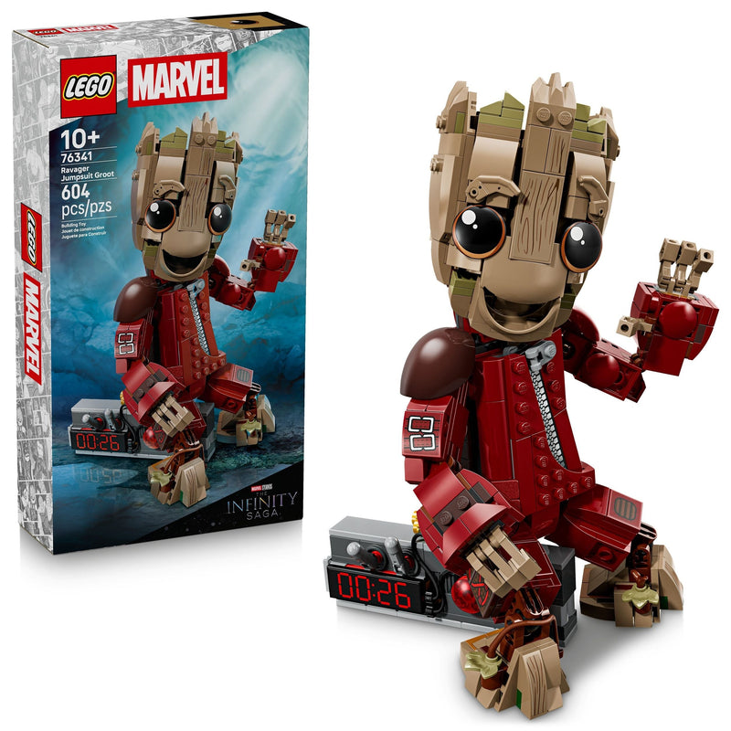 LEGO Marvel Ravager Jumpsuit Groot - 76341, 604-pcs, Ages 10+ I5