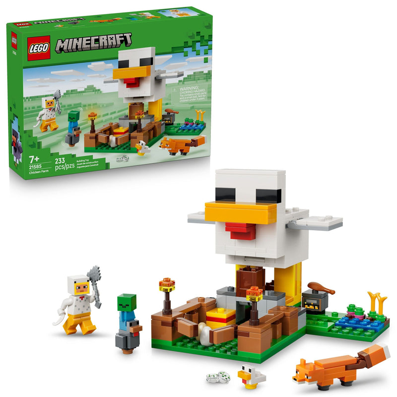 LEGO Minecraft Chicken Farm Toy Building Set - 21585, 233-pcs, Ages 7+ R8