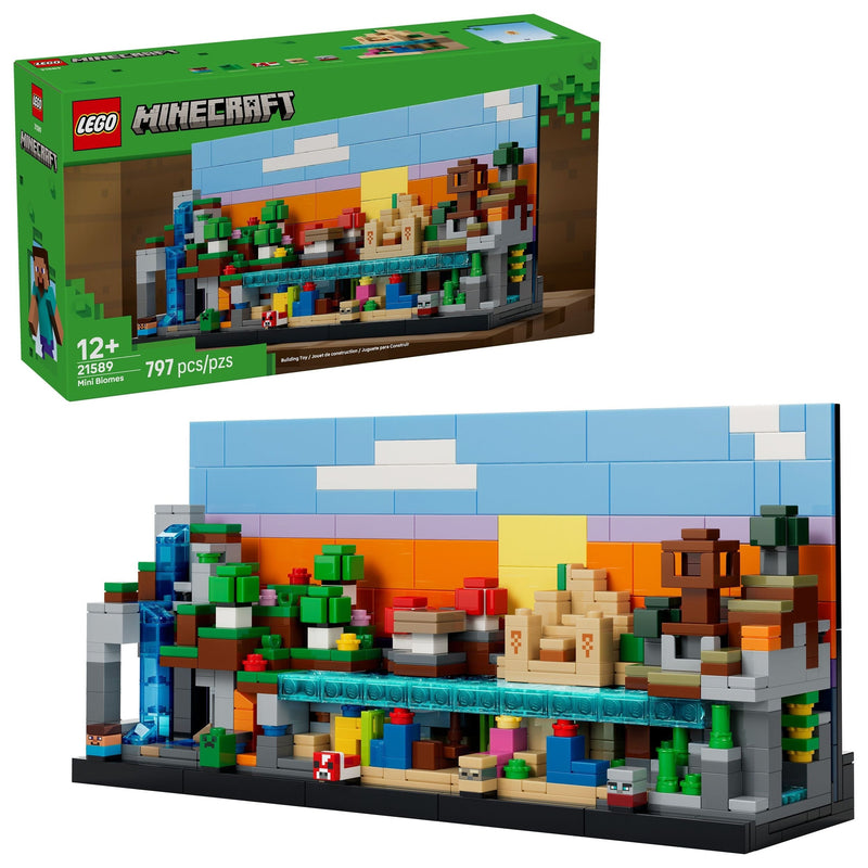 LEGO Minecraft Mini Biomes Toy Building Set - 21589, 797-pcs, Ages 12+ L9