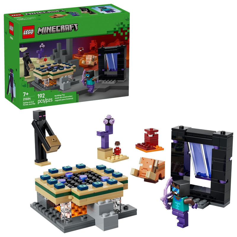 LEGO Minecraft Nether & End Portal Journey - 21584, 192-pcs, Ages 7+ L2