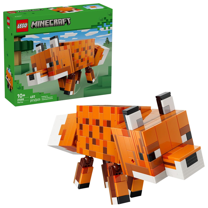 LEGO Minecraft The Fox Toy Building Set - 21588, 497-pcs, Ages 10+ D2