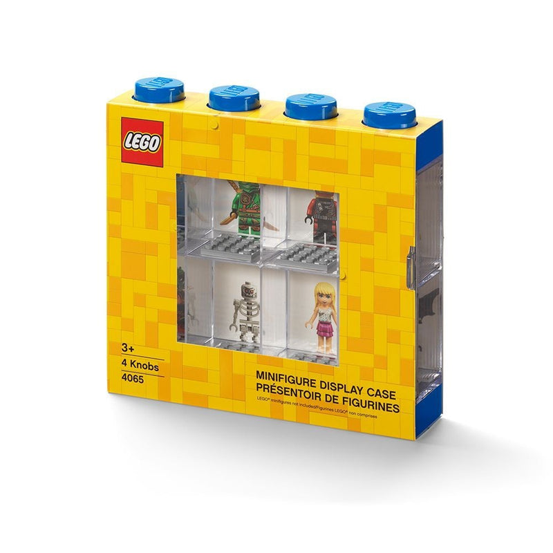 LEGO Minifigure Display Case for Up to 8 Figures, Red Z3