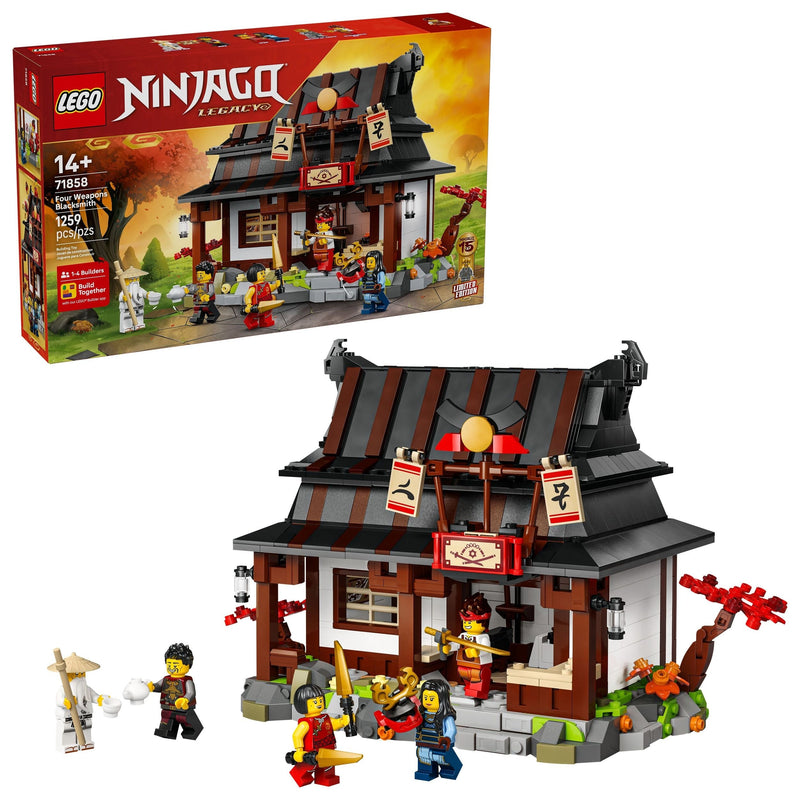 LEGO Ninjago Four Weapons Blacksmith 15th Anniversary - 71858, 1259-pcs, Ages 14+ H1
